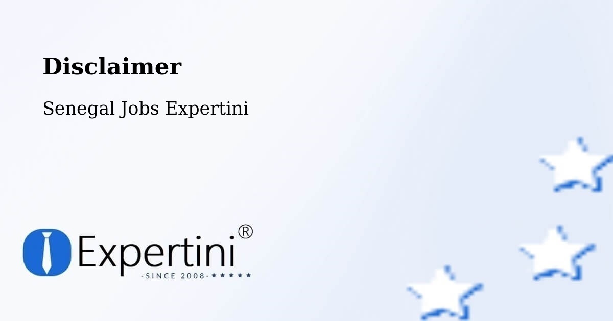 Disclaimer – Touba - Senegal Jobs Expertini